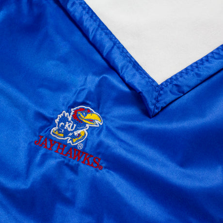 Kansas Jayhawks Silky and Super Soft Plush Baby Blanket, 28" x 28"