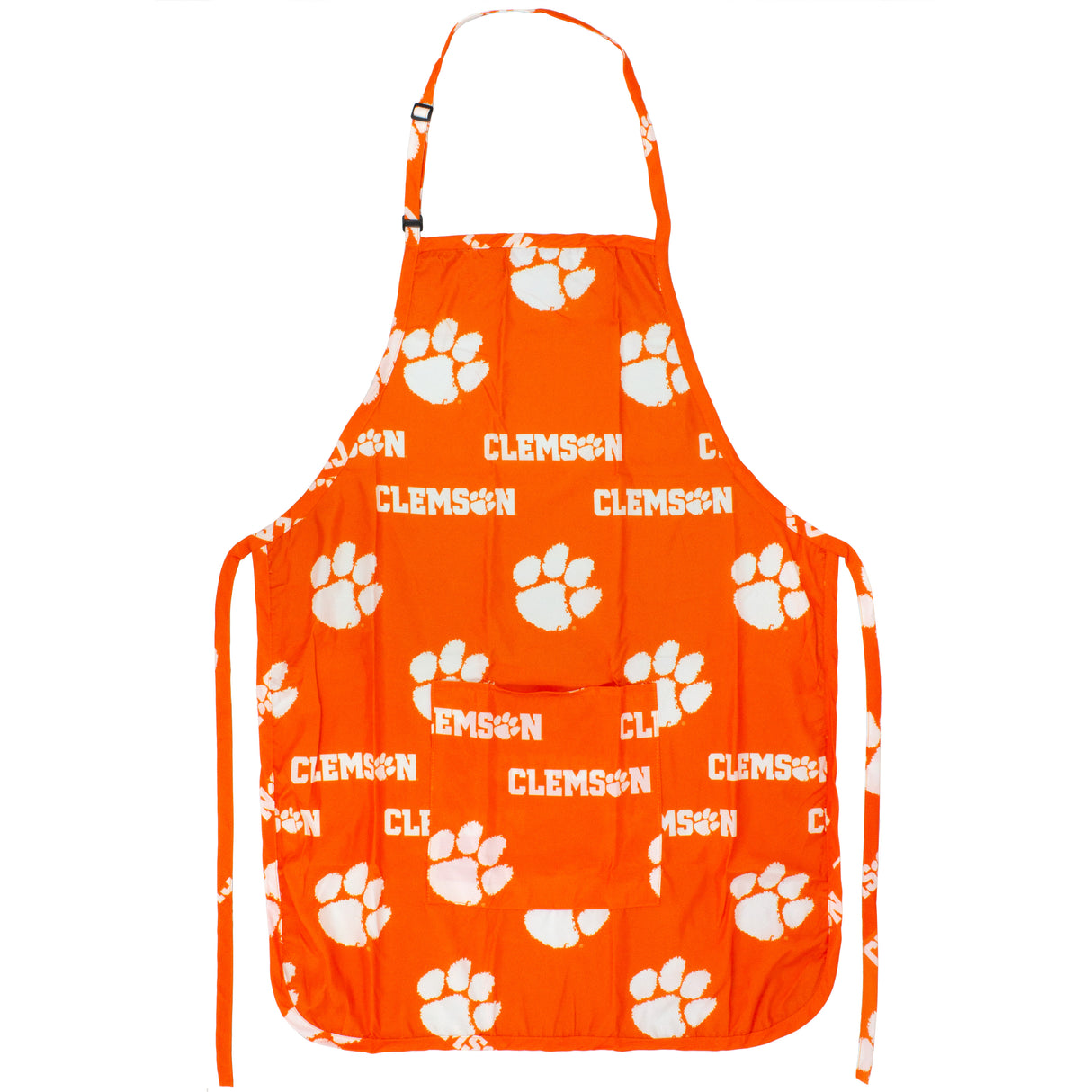 Clemson Tigers Grilling Tailgating Apron with 9" Pocket, Adjustable