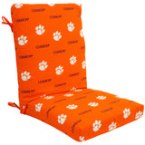 Clemson Tigers Two Piece Chair Cushion