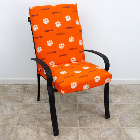 Clemson Tigers Two Piece Chair Cushion