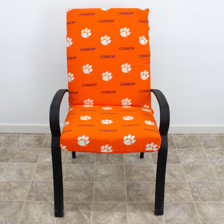 Clemson Tigers Two Piece Chair Cushion