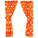 Clemson Tigers Curtain Panels - 63" or 84"