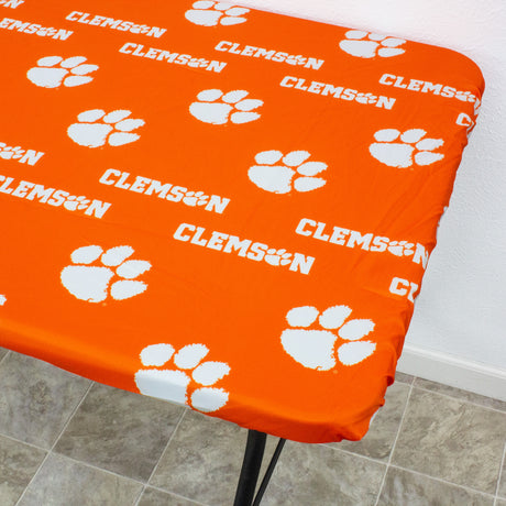 Clemson Tigers 6' Fitted Table Cover / Tablecloth