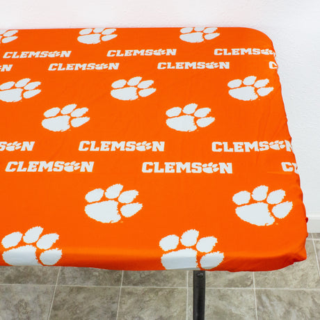Clemson Tigers 6' Fitted Table Cover / Tablecloth