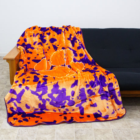 Clemson Tigers Huge Soft Plush Throw Blanket, 86" x 63"