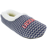 Connecticut Huskies Chevron Slip On Slippers