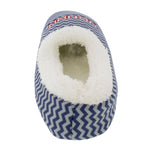 Connecticut Huskies Chevron Slip On Slippers