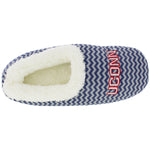 Connecticut Huskies Chevron Slip On Slippers