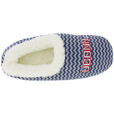 Connecticut Huskies Chevron Slip On Slippers