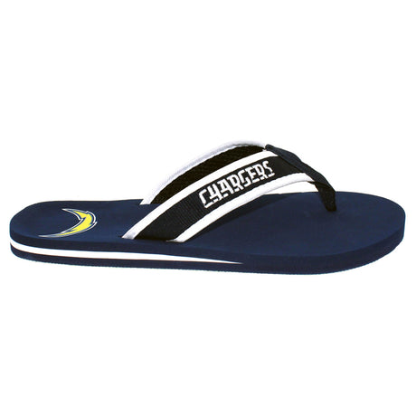 Los Angeles Chargers FOCO Contour Flip Flops Sandals