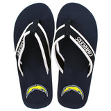 Los Angeles Chargers FOCO Contour Flip Flops Sandals