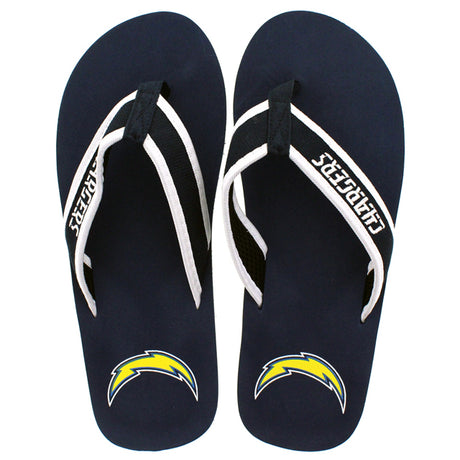 Los Angeles Chargers FOCO Contour Flip Flops Sandals