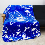 Duke Blue Devils Plush Throw Blanket, Bedspread, 86" x 63"