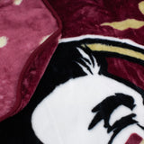 Florida State Seminoles Plush Throw Blanket, Bedspread, 86" x 63"