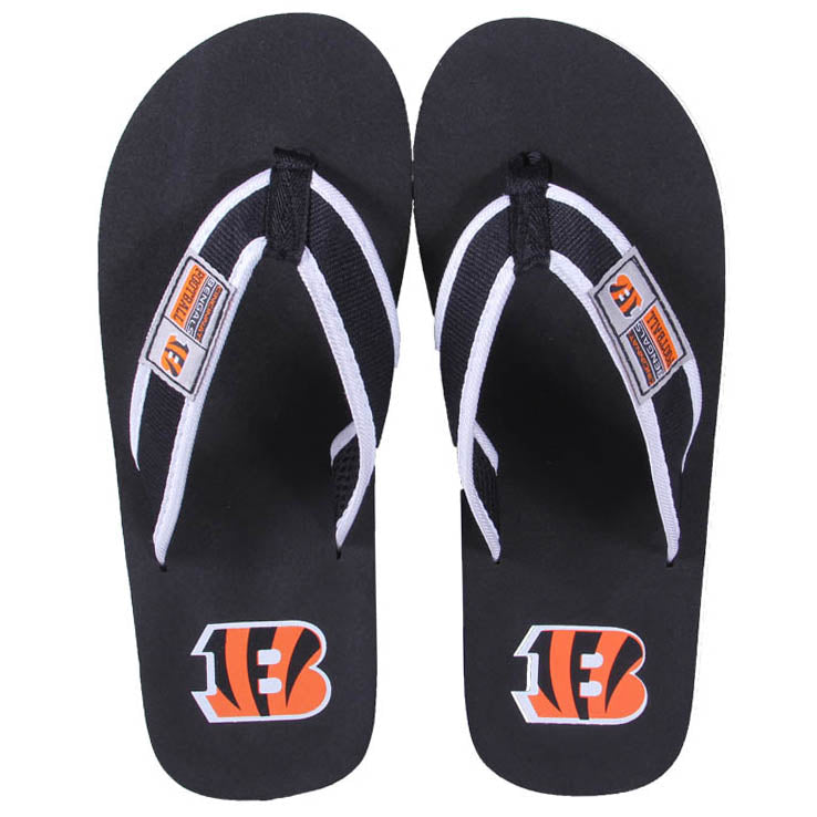 Cincinnati Bengals FOCO Contour Flip Flops Sandals
