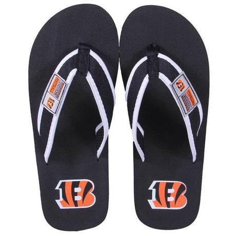Cincinnati Bengals FOCO Contour Flip Flops Sandals