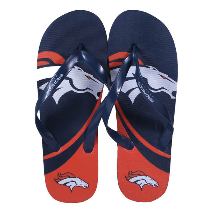 Denver Broncos FOCO Big Logo Flip Flops