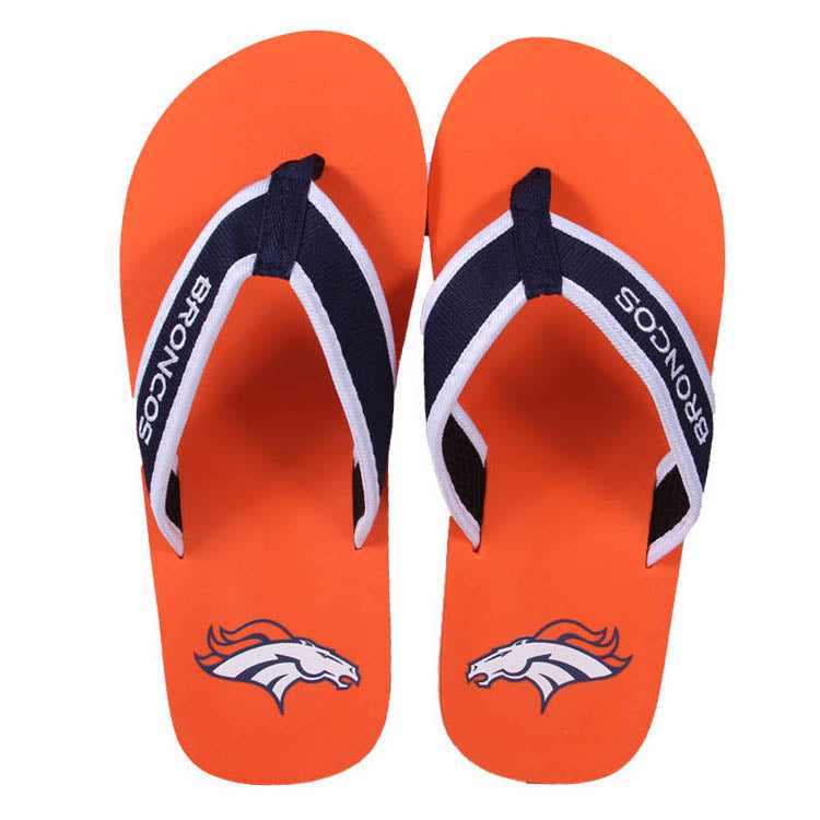 Denver Broncos FOCO Contour Flip Flops Sandals