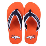 Denver Broncos FOCO Contour Flip Flops Sandals