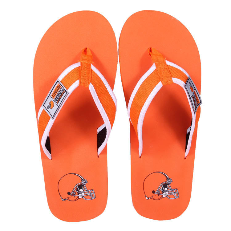 Cleveland Browns FOCO Contour Flip Flops Sandals