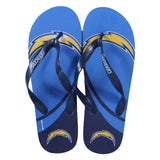 Los Angeles Chargers FOCO Big Logo Flip Flops