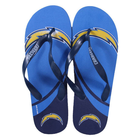 Los Angeles Chargers FOCO Big Logo Flip Flops