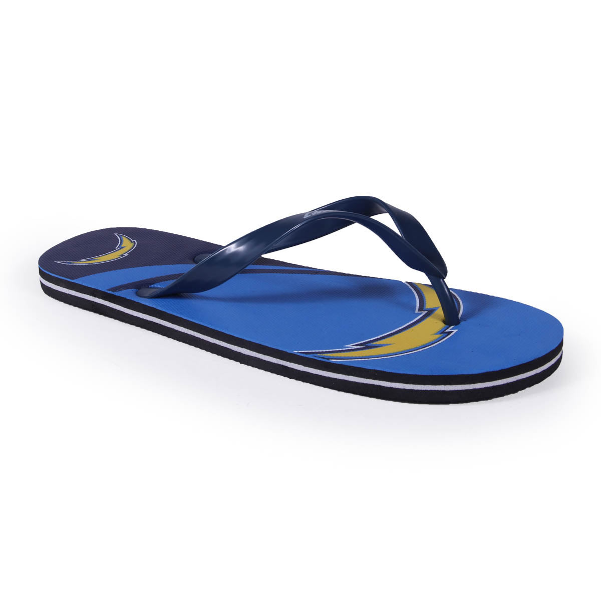 Los Angeles Chargers FOCO Big Logo Flip Flops
