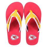 Kansas City Chiefs FOCO Contour Flip Flops Sandals