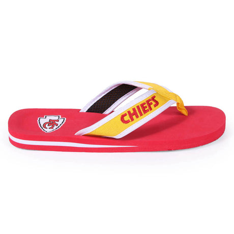 Kansas City Chiefs FOCO Contour Flip Flops Sandals