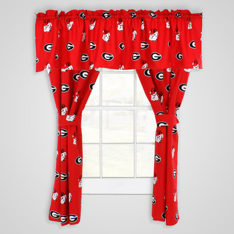 Georgia Bulldogs Curtain Panels - 63" or 84"