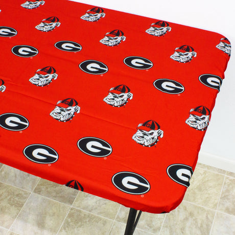 Georgia Bulldogs Fitted Table Cover / Tablecloth:  3 Sizes Available