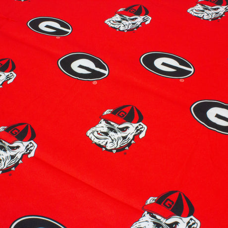 Georgia Bulldogs Fitted Table Cover / Tablecloth:  3 Sizes Available