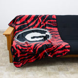 Georgia Bulldogs Raschel Throw Blanket
