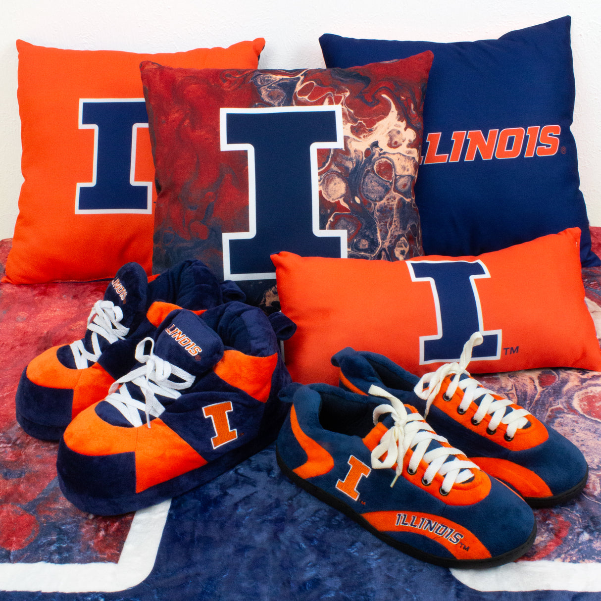 Illinois Fighting Illini All Around Rubber Soled Slippers