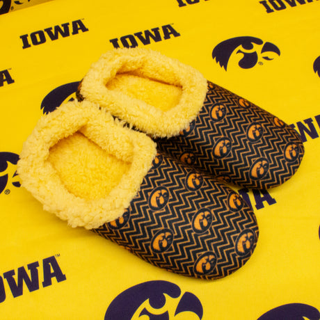 Iowa Hawkeyes Chevron Slip On Slippers