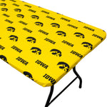 Iowa Hawkeyes Fitted Table Cover / Tablecloth:  3 Sizes Available