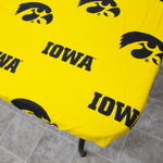 Iowa Hawkeyes Fitted Table Cover / Tablecloth:  3 Sizes Available