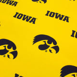 Iowa Hawkeyes Fitted Table Cover / Tablecloth:  3 Sizes Available