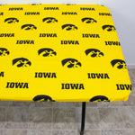 Iowa Hawkeyes Fitted Table Cover / Tablecloth:  3 Sizes Available