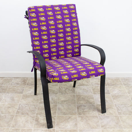 LSU Tigers Two Piece Chair Cushion