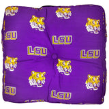LSU Tigers Floor Pillow or Pet Bed, 24" x 24" Square