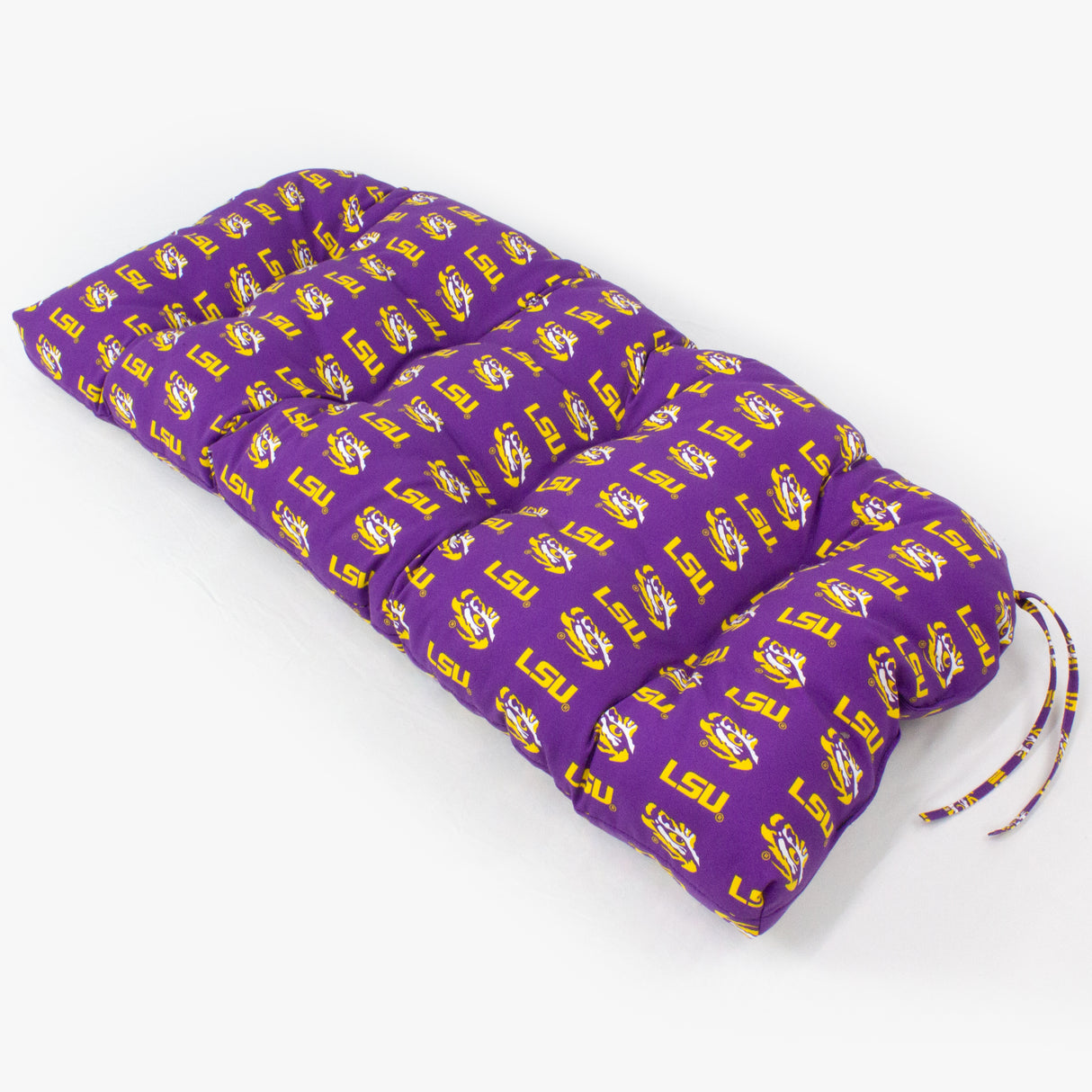 LSU Tigers Settee Cushion, Patio Bench Cushion