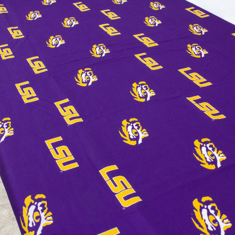 LSU Tigers Fitted Table Cover / Tablecloth:  3 Sizes Available
