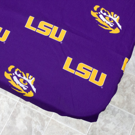 LSU Tigers Fitted Table Cover / Tablecloth:  3 Sizes Available