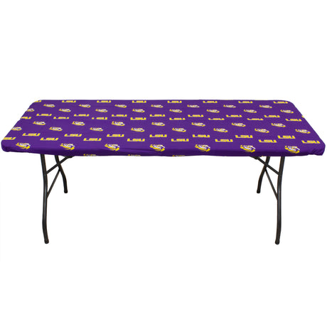 LSU Tigers Fitted Table Cover / Tablecloth:  3 Sizes Available