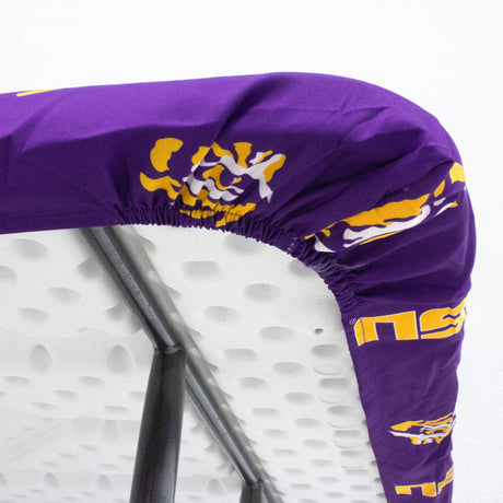 LSU Tigers Fitted Table Cover / Tablecloth:  3 Sizes Available
