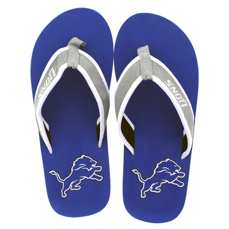 Detroit Lions FOCO Contour Flip Flops Sandals