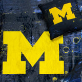 Michigan Wolverines Sublimated Soft Throw Blanket