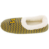 Michigan Wolverines Chevron Slip On Slippers