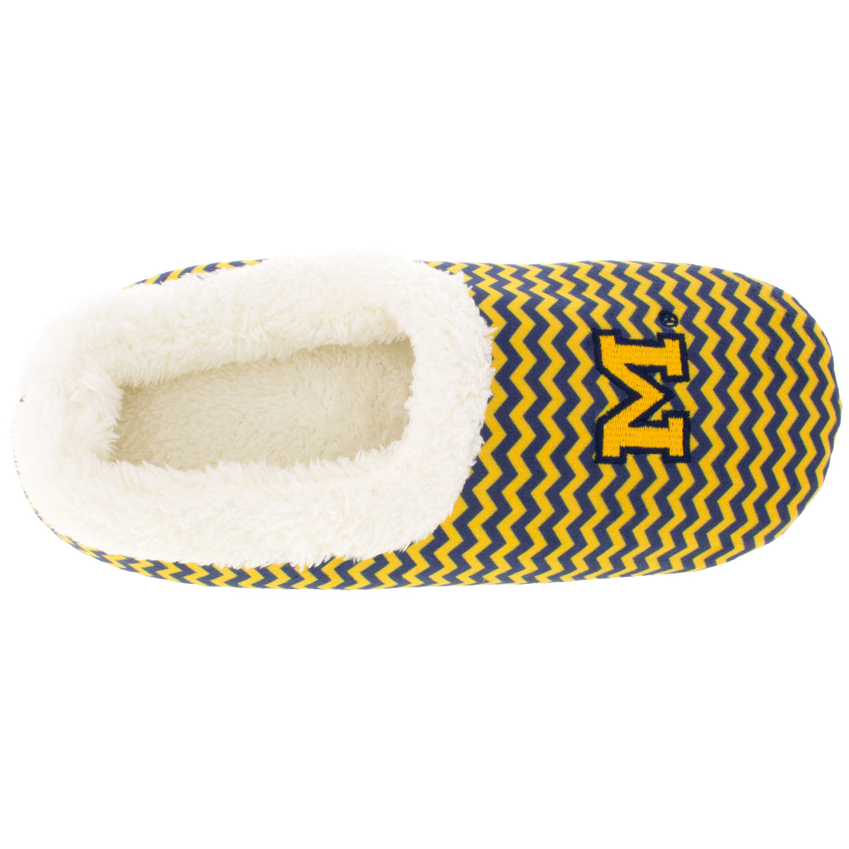 Michigan Wolverines Chevron Slip On Slippers